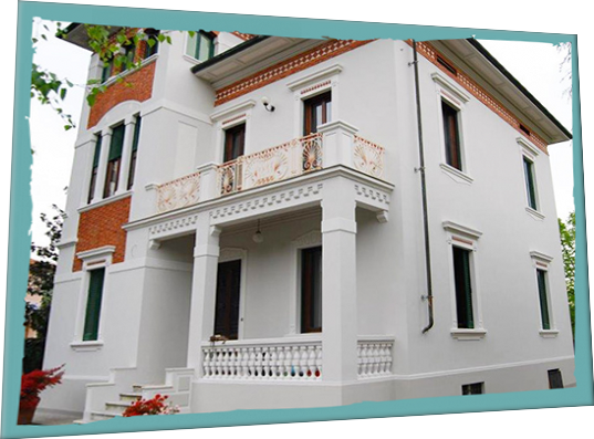 esterni villetta bianca